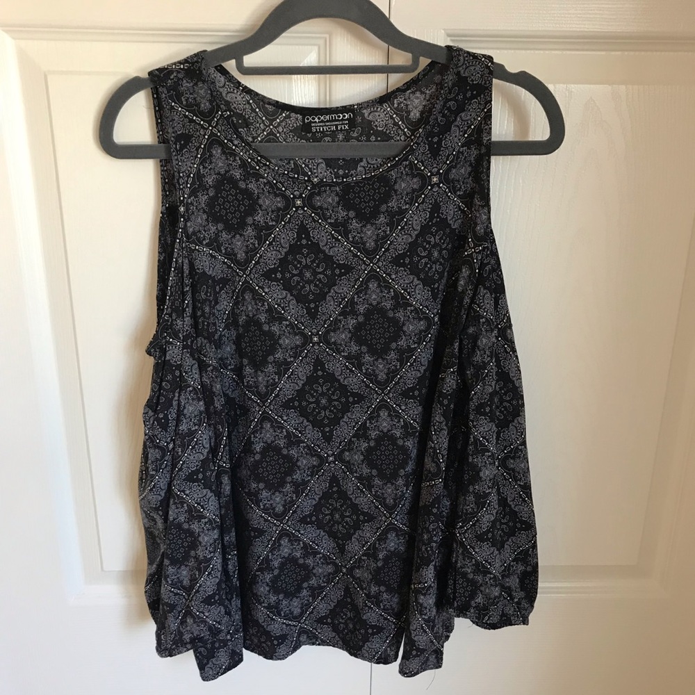 💖 Papermoon Cold Shoulder Blouse - Size Large 💖